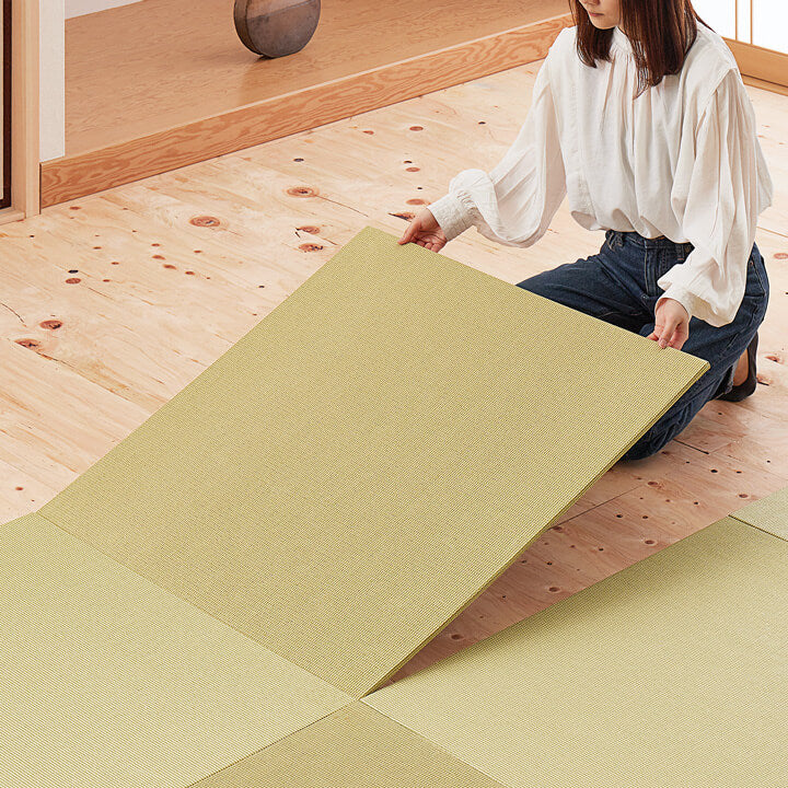 畳　今すぐ取りにきてくれる方 カットできる 紙製 DIY用 薄畳 樹 （いつき） 置き畳 82×82cm 厚み13mm