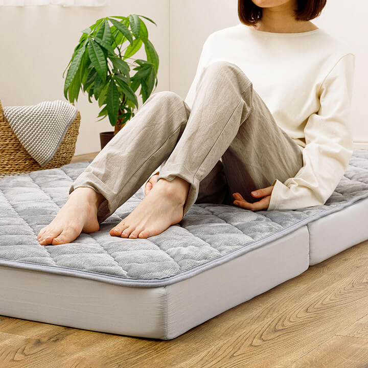 単品］ ズレない 3つ折りマットレス ピターら （高反発 折りたたみ 三