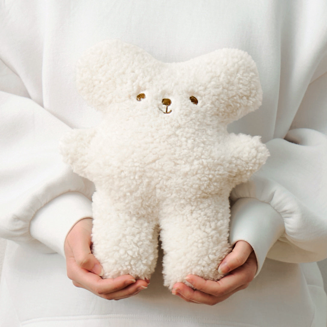 ぬいぐるみ くま （ はぎもの舎 ） ソフティルくまのムークー おすわり