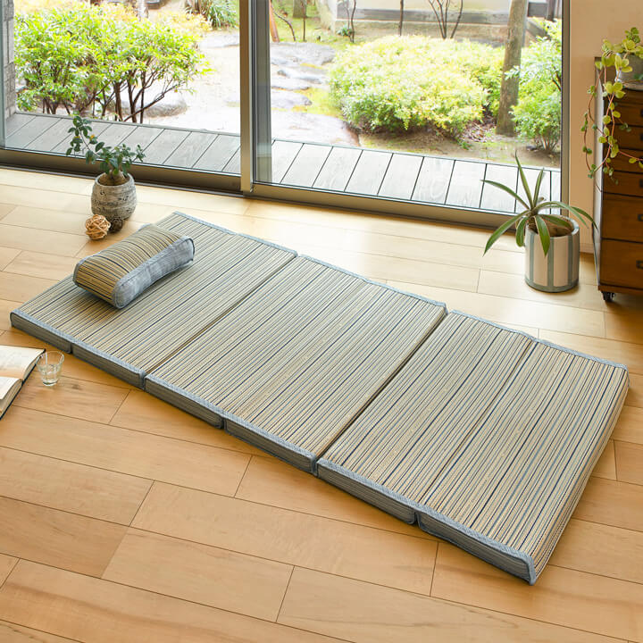 い草 6つ折りマットレス 涼仙 （りょうせん） 約80×170cm 厚み