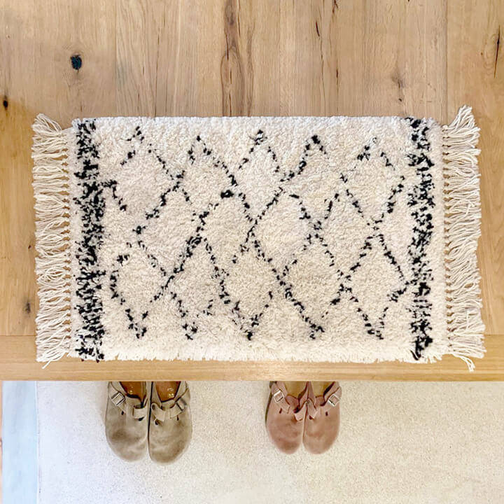 ウィルトン織 ベニワレン風 玄関マット BOHO 約40×60cm – 萩原製造所